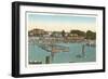 Swimmers at English Bay, Vancouver, British Columbia-null-Framed Art Print