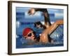 Swimmers Competing in a Race-null-Framed Photographic Print