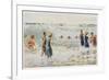 Swimmers Enjoying the Breakers on an Australian Beach-Percy F.s. Spence-Framed Premium Giclee Print