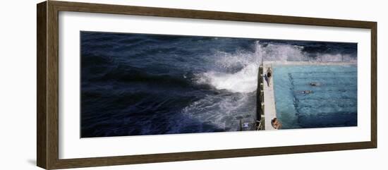 Swimmers in Bondi Icebergs Pool, Sydney, New South Wales, Australia, Pacific-Purcell-Holmes-Framed Photographic Print