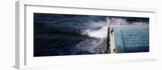 Swimmers in Bondi Icebergs Pool, Sydney, New South Wales, Australia, Pacific-Purcell-Holmes-Framed Photographic Print