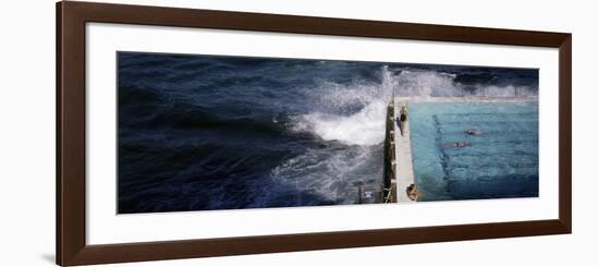 Swimmers in Bondi Icebergs Pool, Sydney, New South Wales, Australia, Pacific-Purcell-Holmes-Framed Photographic Print