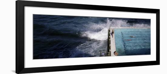 Swimmers in Bondi Icebergs Pool, Sydney, New South Wales, Australia, Pacific-Purcell-Holmes-Framed Photographic Print