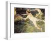 Swimmers, Javea-Joaquín Sorolla y Bastida-Framed Art Print