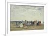 Swimmers on Trouville Beach, 1869-Eugene Louis Boudin-Framed Giclee Print