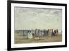 Swimmers on Trouville Beach, 1869-Eugene Louis Boudin-Framed Giclee Print