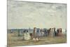 Swimmers on Trouville Beach, 1869-Eugene Louis Boudin-Mounted Giclee Print