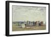 Swimmers on Trouville Beach, 1869-Eugene Louis Boudin-Framed Giclee Print