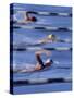 Swimmers Racing-null-Stretched Canvas