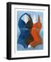 Swimmers-Stacy Milrany-Framed Art Print