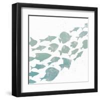 Swimming 1-Kimberly Allen-Framed Art Print