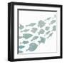 Swimming 1-Kimberly Allen-Framed Art Print