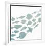 Swimming 1-Kimberly Allen-Framed Art Print