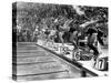 Swimming Competition at Berlin Olympic Games in 1936 : Here Swimmers Diving in Swimmming Pool-null-Stretched Canvas