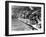 Swimming Competition at Berlin Olympic Games in 1936 : Here Swimmers Diving in Swimmming Pool-null-Framed Photo