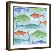 Swimming Fish-Bee Sturgis-Framed Art Print