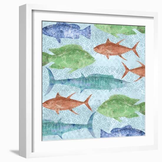 Swimming Fish-Bee Sturgis-Framed Art Print