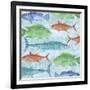 Swimming Fish-Bee Sturgis-Framed Art Print