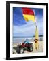 Swimming Flag and Patrolling Lifeguard at Bondi Beach, Sydney, New South Wales, Australia-Robert Francis-Framed Photographic Print