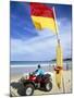 Swimming Flag and Patrolling Lifeguard at Bondi Beach, Sydney, New South Wales, Australia-Robert Francis-Mounted Photographic Print