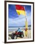 Swimming Flag and Patrolling Lifeguard at Bondi Beach, Sydney, New South Wales, Australia-Robert Francis-Framed Photographic Print