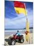 Swimming Flag and Patrolling Lifeguard at Bondi Beach, Sydney, New South Wales, Australia-Robert Francis-Mounted Photographic Print