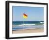 Swimming Flag for Satefy at Surfers Paradise Beach, Gold Coast, Queensland, Australia, Pacific-Matthew Williams-Ellis-Framed Photographic Print