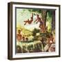 "Swimming Hole," June 25, 1949-Mead Schaeffer-Framed Giclee Print