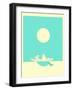 Swimming Lessons-Jazzberry Blue-Framed Art Print