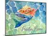 Swimming Mermaid Powder Room-sylvia pimental-Mounted Art Print