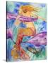 Swimming Mermaid-sylvia pimental-Stretched Canvas