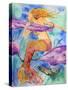 Swimming Mermaid-sylvia pimental-Stretched Canvas