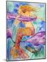 Swimming Mermaid-sylvia pimental-Mounted Art Print