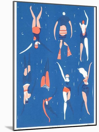 Swimming Pool, 2016-Lucy Banaji-Mounted Giclee Print