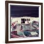 Swimming Pool and Mosaic on the Ship 'Christina O' Owned by Shipping Magnate Aristotle Onassis-Dmitri Kessel-Framed Photographic Print