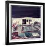 Swimming Pool and Mosaic on the Ship 'Christina O' Owned by Shipping Magnate Aristotle Onassis-Dmitri Kessel-Framed Photographic Print