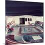 Swimming Pool and Mosaic on the Ship 'Christina O' Owned by Shipping Magnate Aristotle Onassis-Dmitri Kessel-Mounted Photographic Print