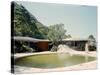 Swimming Pool and Private Residence of Architect Oscar Niemeyer-Dmitri Kessel-Stretched Canvas