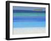 Swimming Pool and Tropical Island, Maldives, Indian Ocean, Asia-Sakis Papadopoulos-Framed Photographic Print