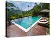 Swimming Pool Area at Luxury Accommodation Near Ubud, Bali, Indonesia, Southeast Asia, Asia-Matthew Williams-Ellis-Stretched Canvas