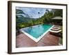 Swimming Pool Area at Luxury Accommodation Near Ubud, Bali, Indonesia, Southeast Asia, Asia-Matthew Williams-Ellis-Framed Photographic Print