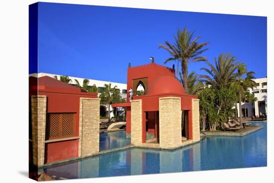 Swimming Pool at Hotel, Agadir, Morocco, North Africa, Africa-Neil-Stretched Canvas