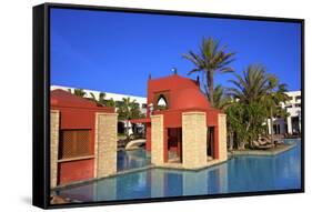 Swimming Pool at Hotel, Agadir, Morocco, North Africa, Africa-Neil-Framed Stretched Canvas