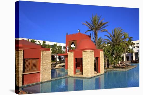 Swimming Pool at Hotel, Agadir, Morocco, North Africa, Africa-Neil-Stretched Canvas