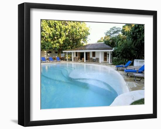 Swimming Pool at Luxury Hotel, Formerly Ian Fleming's House, Goldeneye, St. Mary-Sergio Pitamitz-Framed Photographic Print