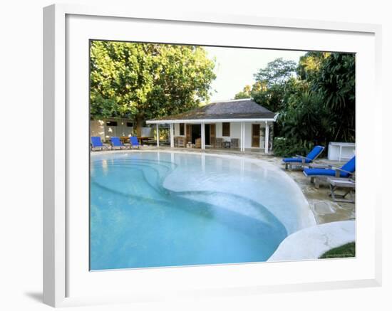 Swimming Pool at Luxury Hotel, Formerly Ian Fleming's House, Goldeneye, St. Mary-Sergio Pitamitz-Framed Photographic Print