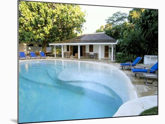 Swimming Pool at Luxury Hotel, Formerly Ian Fleming's House, Goldeneye, St. Mary-Sergio Pitamitz-Mounted Photographic Print