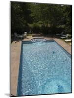 Swimming Pool at the Hotel Pyrenees, St.-Jean-Pied-De-Port, Aquitaine, Basque Country, France-R H Productions-Mounted Photographic Print