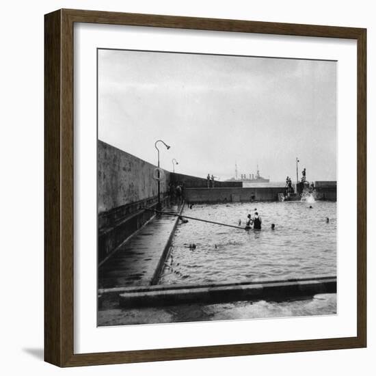 Swimming Pool, Balboa, Panama, 1931-null-Framed Photographic Print