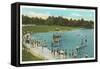 Swimming Pool, Byrd Park, Richmond, Virginia-null-Framed Stretched Canvas